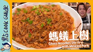 【糧尾救星】螞蟻上樹$15煮出兩人份小菜 Glass Noodles Stir Fry with Minced Pork [Eng Sub]