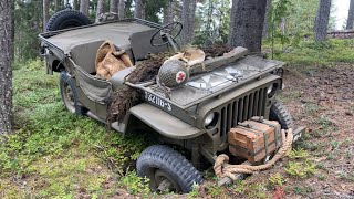 OFFROADING  Willys Jeep and Dodge WC 51  TRANDUM NORWAY 2021.