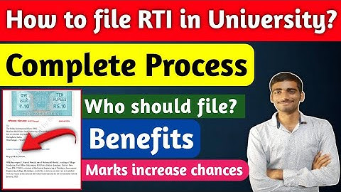 🔥RTI Process In University📝|Complete information🎯| #rti #makaut
