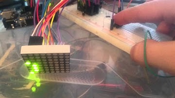 Arduino scrolling text with MAX7219