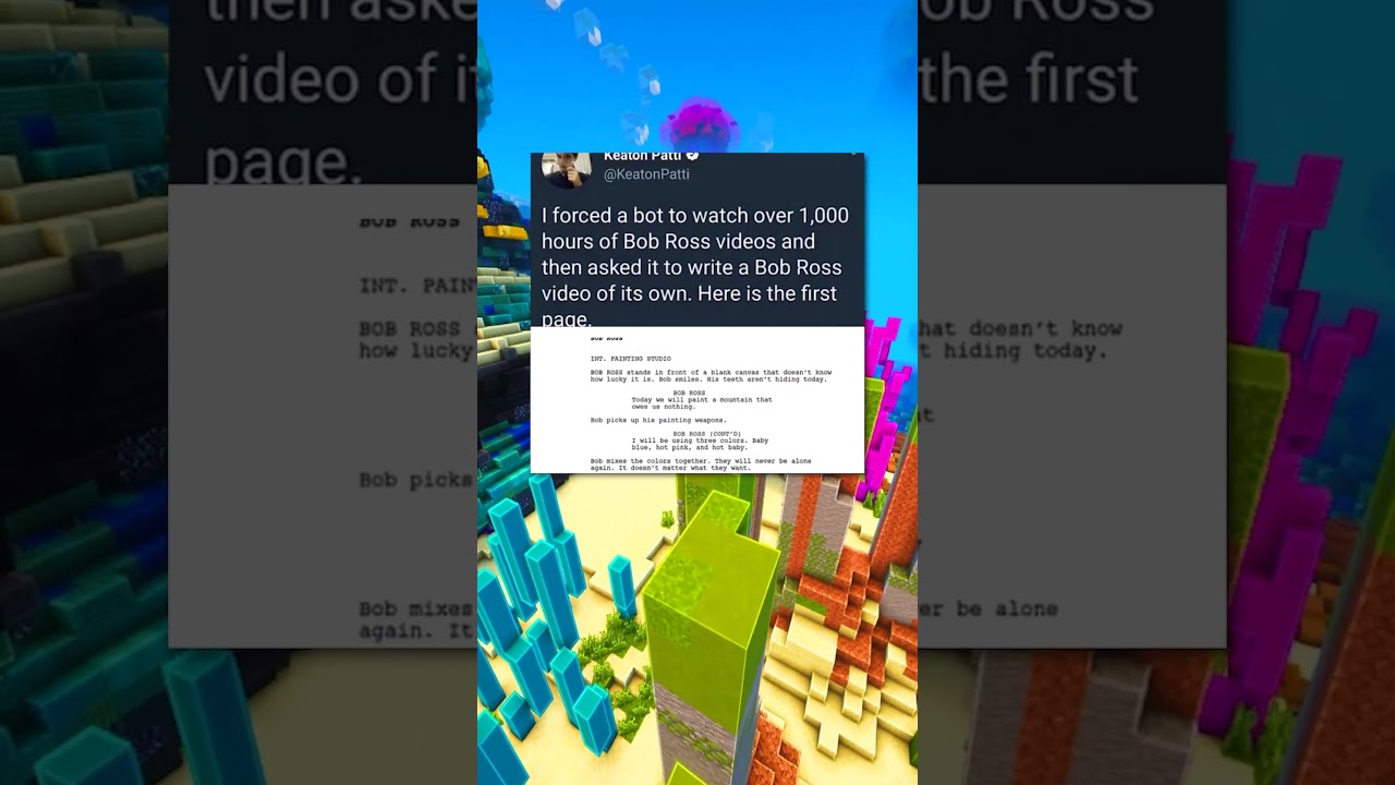 Искусственный интеллект попытался стать Бобом Россом 😂