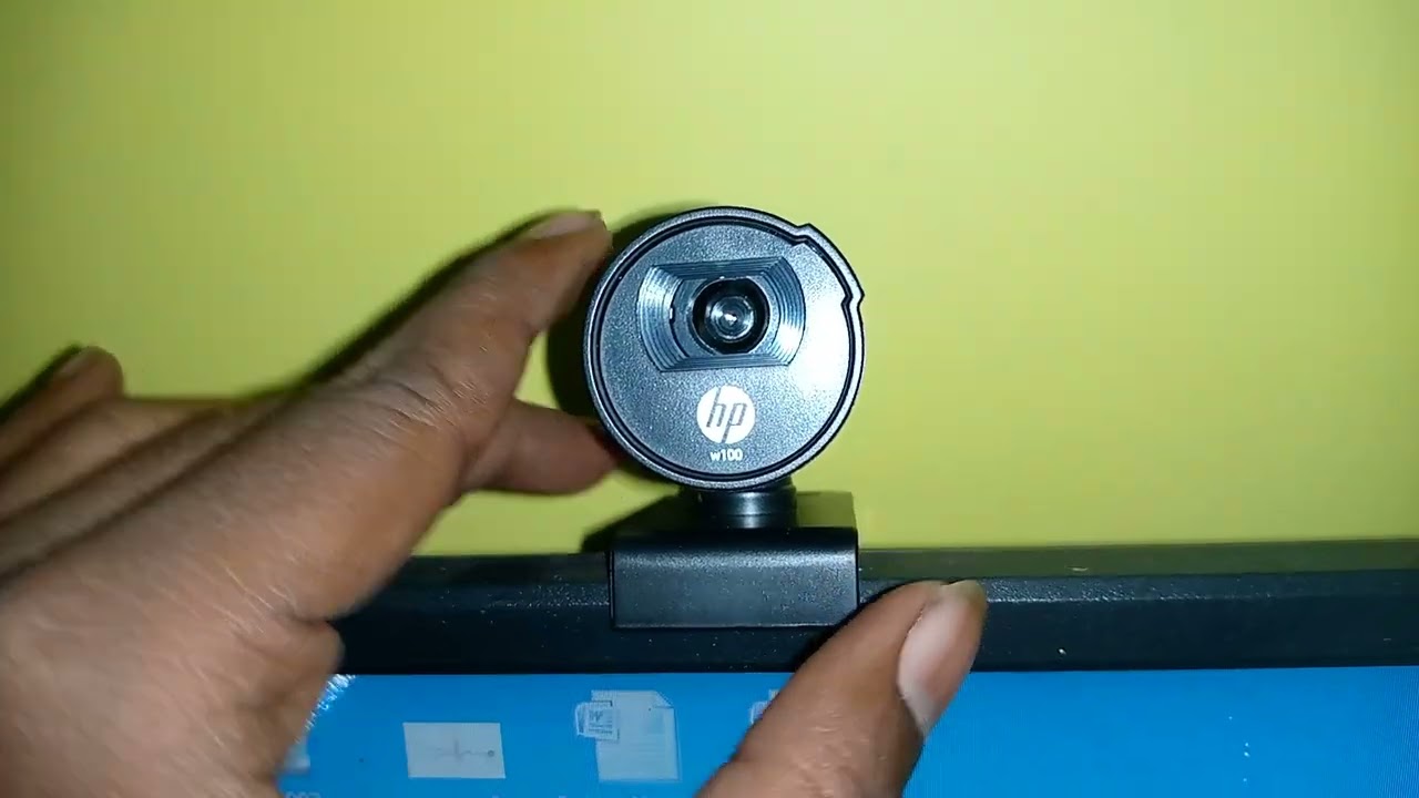 HP Webcam W100 Setup  How Install Webcam  Web Camera Installation In Pc  - YouTube
