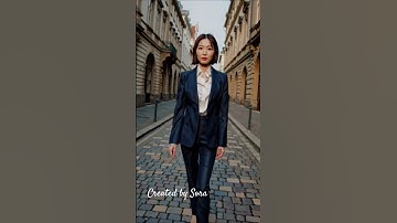 SORA가 생성한 영상, 하이델베르크 거리를 걷고 있는 소라 #SORA #랑잠ai교육연구원 #openai