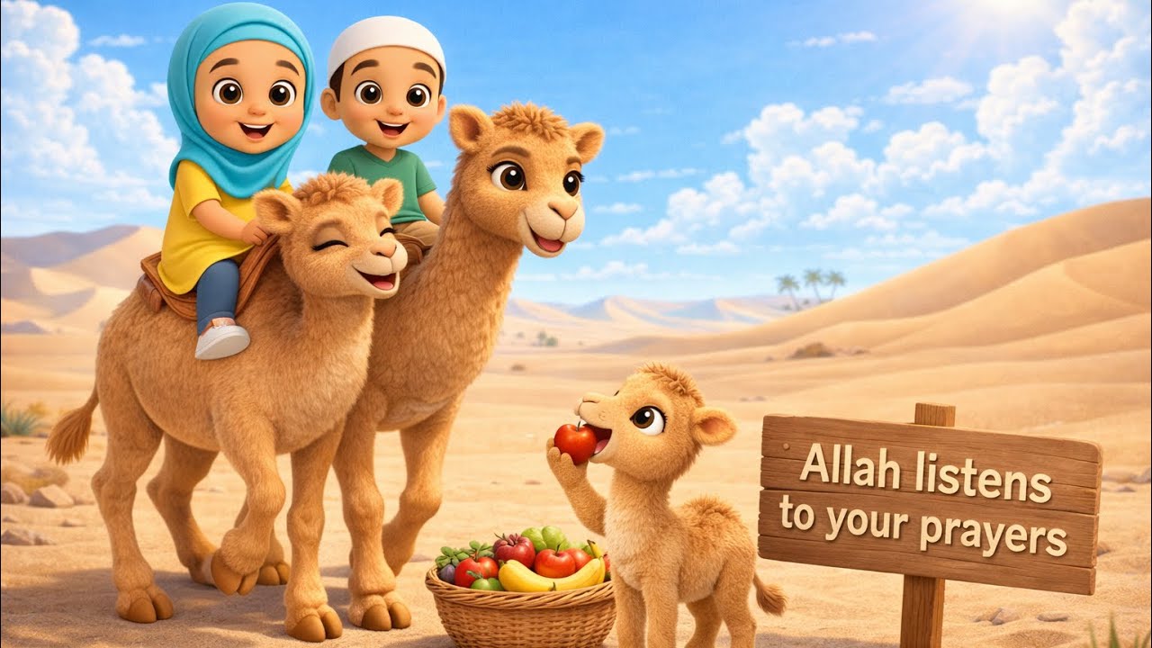 Muslim Kids Moral Rhymes: The Lost Baby Camel | The Power of Dua (16-Min Special)