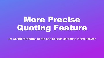 New quoting feature of annotating every sentence | ChatDOC - A GPT-based file-reading assistant