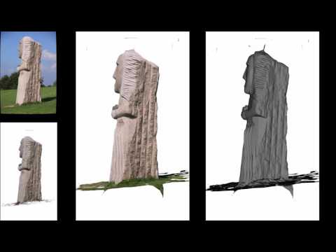 [VALS_SFM_11] 3D reconstruction of Diboan, a rock sculpture, with openMVG and CMPMVS.