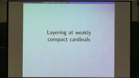 Dr. Philipp Lücke | Chain conditions, layered partial orders and weak compactness