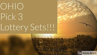 Ohio Pick 3 Lottery Sets!!!