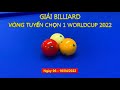Thái Khương (Subin) vs Thanh Tú (Rạch Miễu) | Giải bida 3 băng Vòng tuyển chọn 1 Worldcup 2022