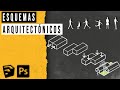 Diagrama de concepto arquitectónico 💥| Esquema arquitectónico | PHOTOSHOP PARA ARQUITECTOS