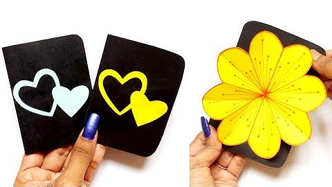 DIY Easy Paper Flower Popup Card/Birthday Day Greeting Card Ideas/Paper Crafts Gift Making 2022