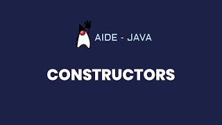 AIDE Tutorial - Java (Constructors) Profile