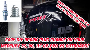 Spark plug time for your Mercury outboard! Covers the 2.1L 75, 90, 115 and Pro XS 4 Stroke models