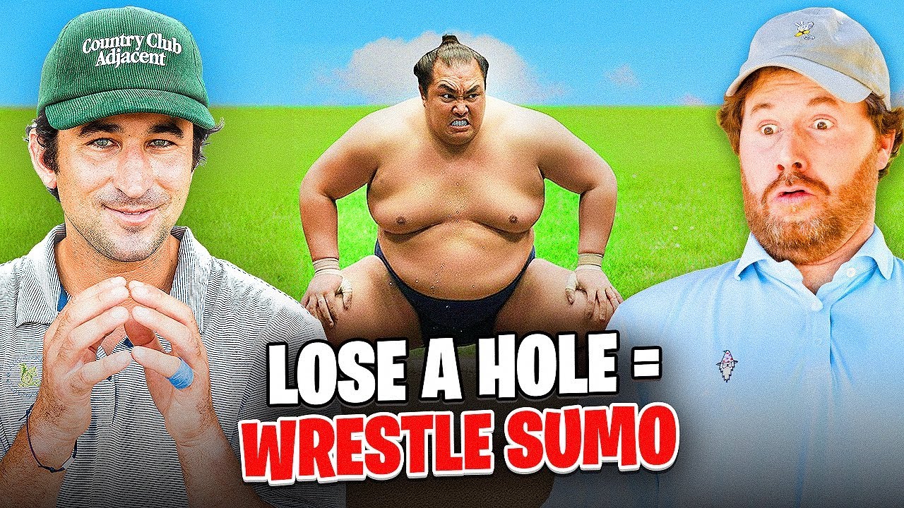 Вызов по гольфу среди сумоистов в Японии!