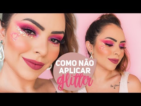 MAKE FÁCIL DE CARNAVAL - Carimbo de coração