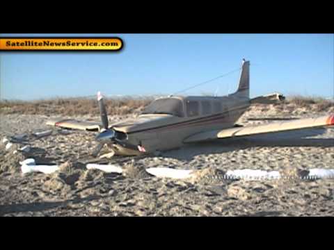 Plane Crashes on Beach- Oak Bluffs, MA (03-20-11)