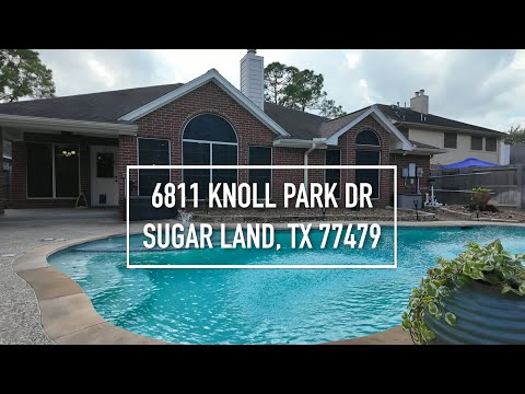 6811 Knoll Park Dr, Sugar Land, TX home video tour