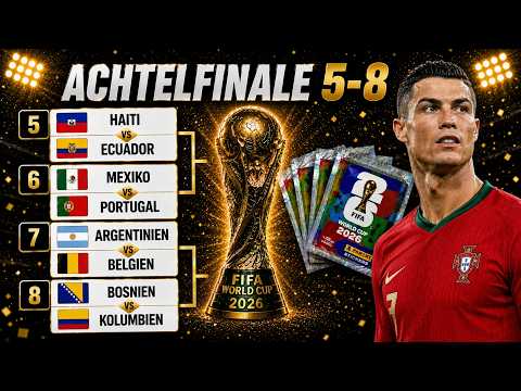 Panini PacksUnited FIFA WORLD CUP 2026 😱🔥 Official Sticker | Round of 16 Matchdays 5-8