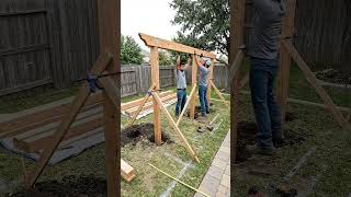 Building the Pergola Everyone Wants in Their Backyard #BackyardGoals #Outdoor #DIY