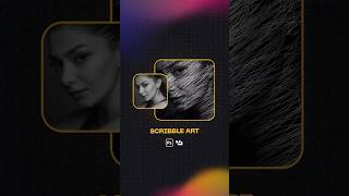 Turn your images into scribble art easily. #photoshop