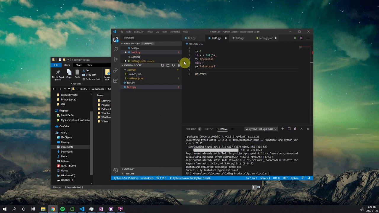 Learning Python 1: IDE Install and Setup - YouTube