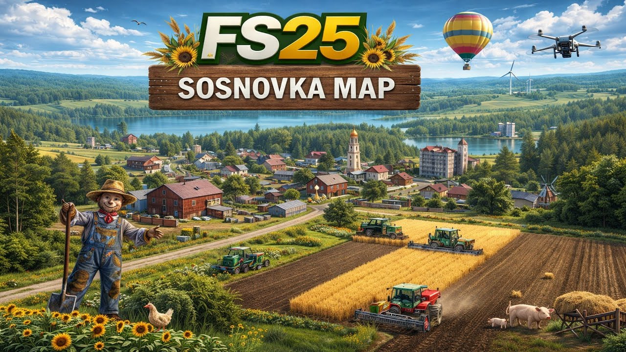 FS 25 New Career Challenge - Sosnovka Map First Look