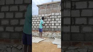 Solidblock finishing work✅ #shorts #shortsfeed #skills #shortvideo #blocklaying #solidblock