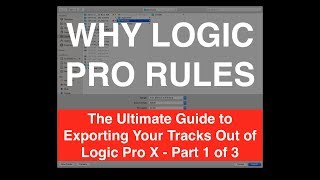 Celebrity The Ultimate Guide to Exporting Your Tracks Out of Logic Pro X - Part 1 of 3 Profile