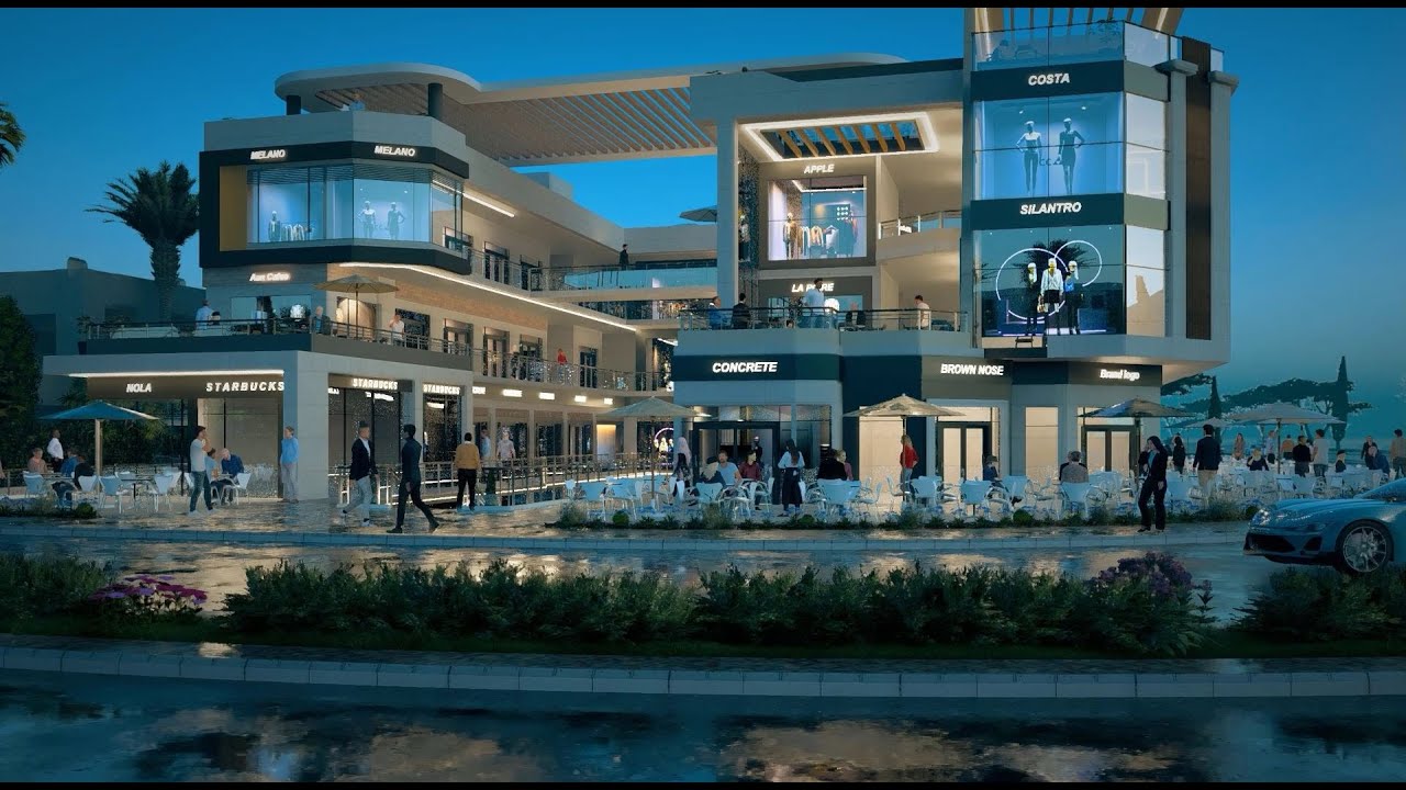 3D Animation of a Shopping Mall Design - Lumion 2024