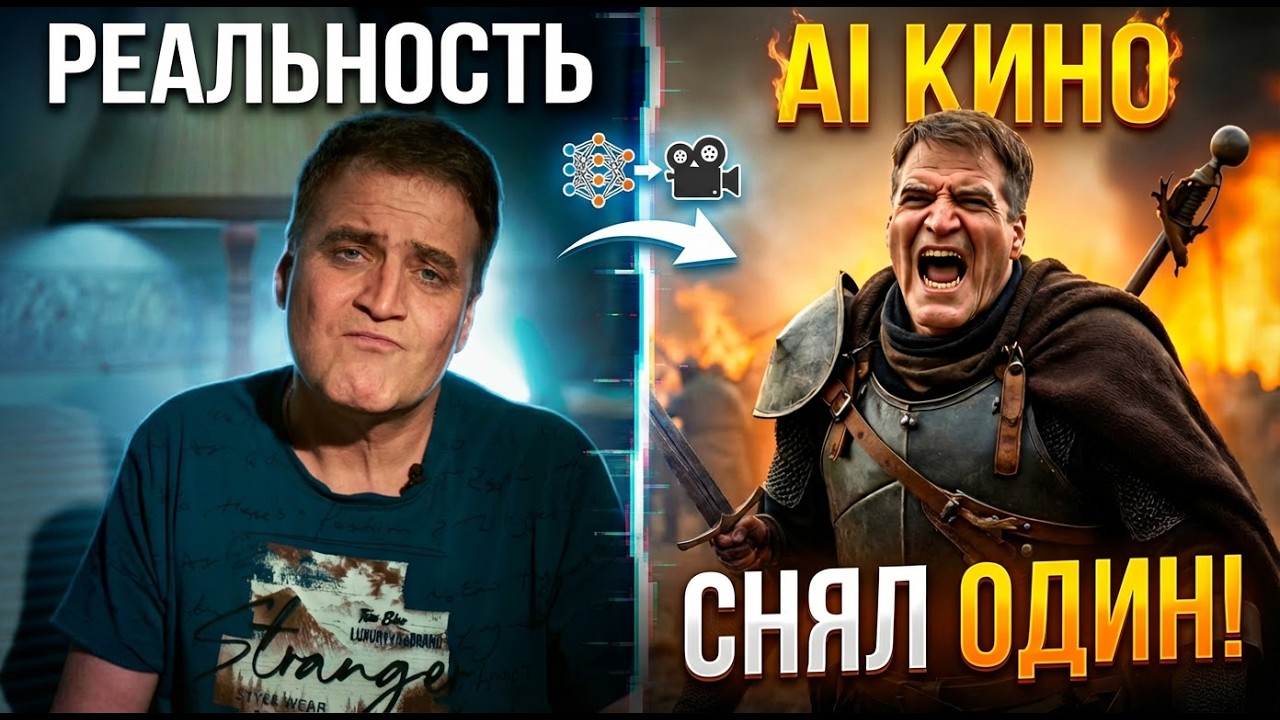 Снять кино без съемочной группы возможно! Нейросети рулят!