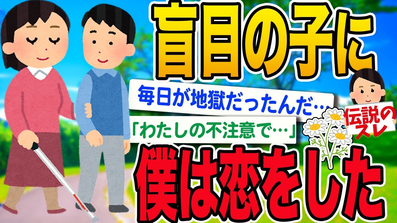 【2ch感動スレ】目の見えない君は僕の生きる希望だったんだ【伝説のスレ】