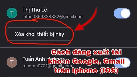 Cách thoát gmail trên điện thoại iphone