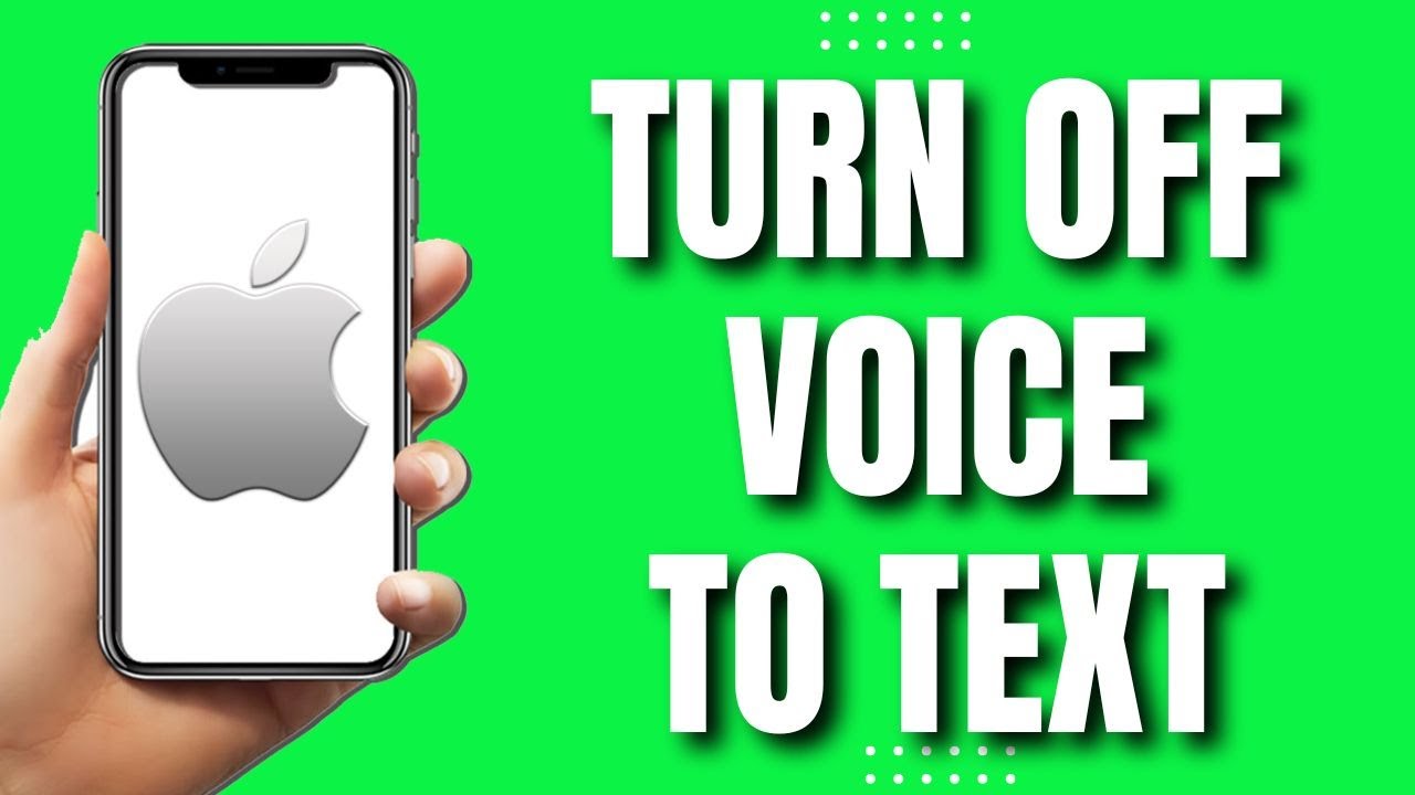 How To Turn Off Voice To Text On IPhone UPDATED 2023 YouTube