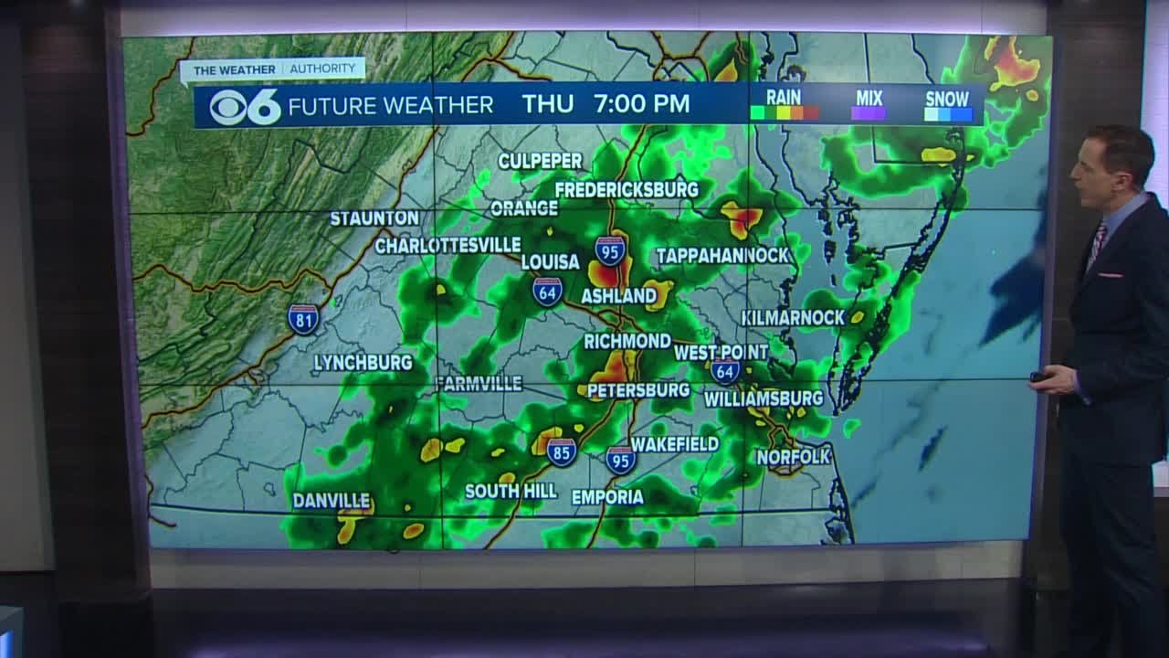 Very warm today, some storms Thursday