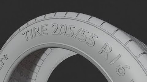#64 Detailed tire tutorial, 3d modeling in blender - realtime