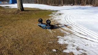 Xmaxx self righting after being sent back from Traxxas.