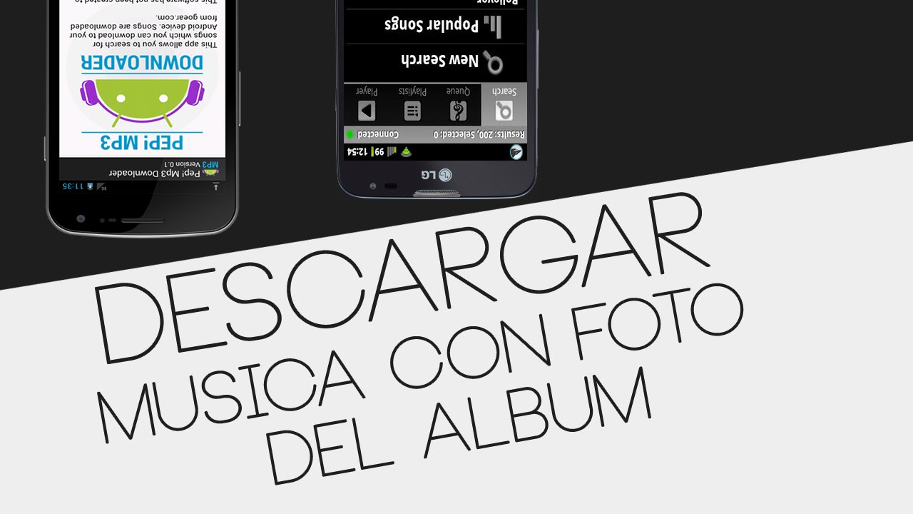 Descargar canciones con foto de álbum  Sr. Android 