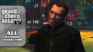 GTA 4 [NEW 100% Walkthrough] - All Random Characters