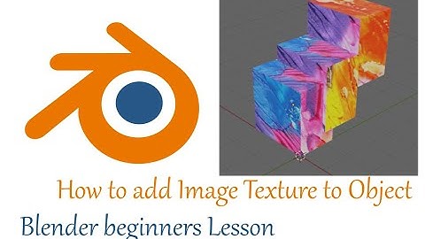 Blender 2.90.1 How to add an image texture to your object