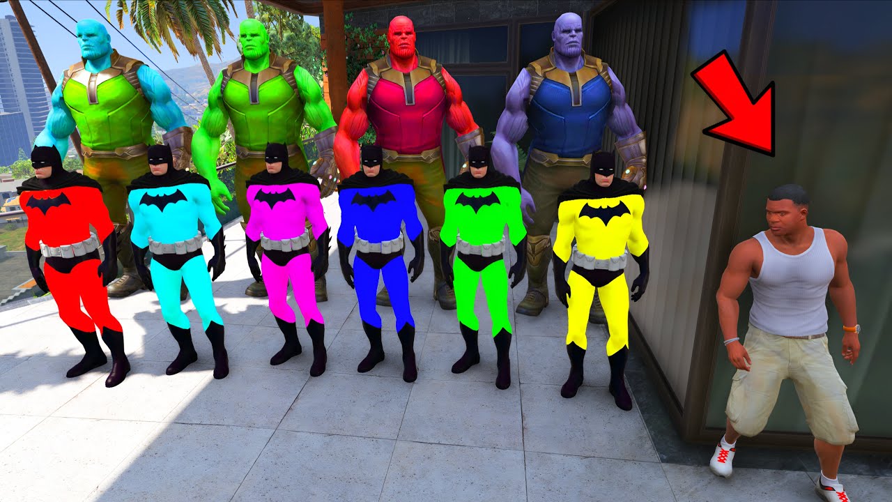 Franklin Play Hide And Seek With Superhero Vs Supervillain In Gta 5 | Gta 5 Gameplay