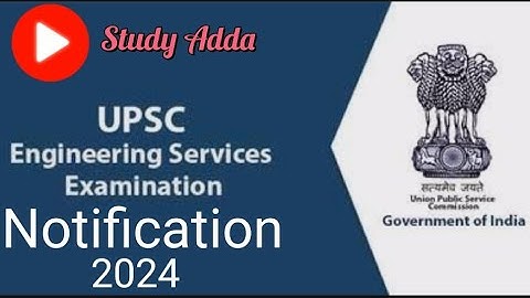 UPSC Engineering Service Exam (ESE) 2024 Notification OUT.Apply Online #upsc #ese #new #video #viral