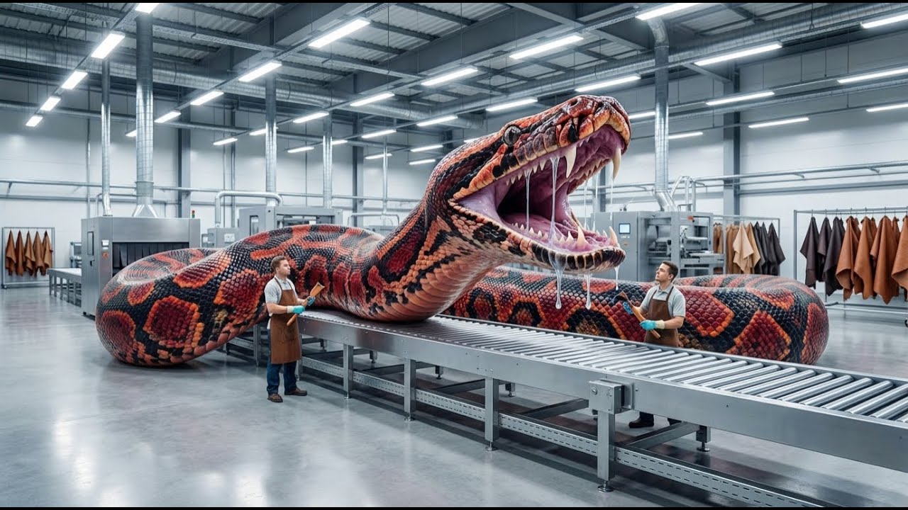 Inside Python Factory: Sumatran Short-Tailed Tanning Luxury Hides SST-65 (Full Process)