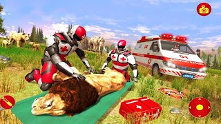 Ambulance Driving Simulator - Doctor Robot Animals Rescue Games 2019 - Best Android GamePlay HD screenshot 4