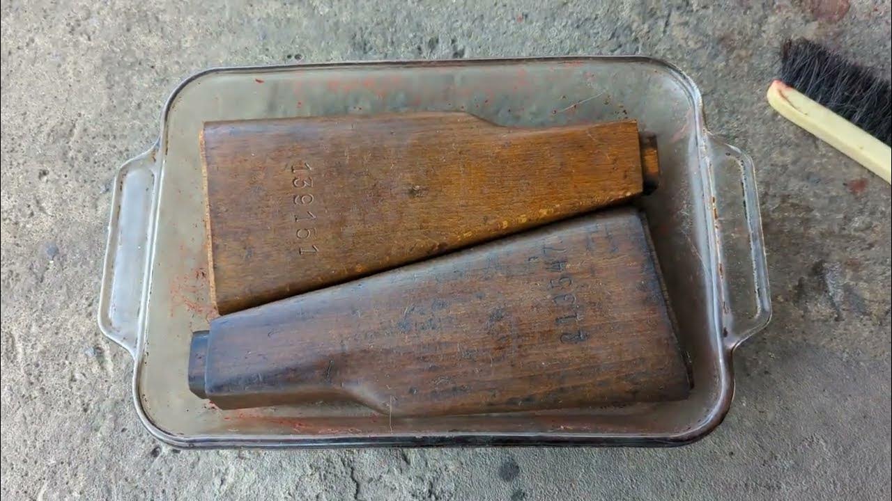 How To Remove Oil, Cosmoline, Poly, Shellac And Any Old Furniture