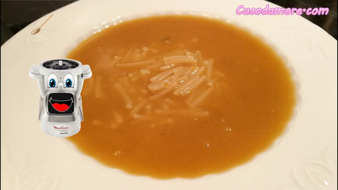 CALDO DE POLLO CASERO ( MOULINEX CUISINE)