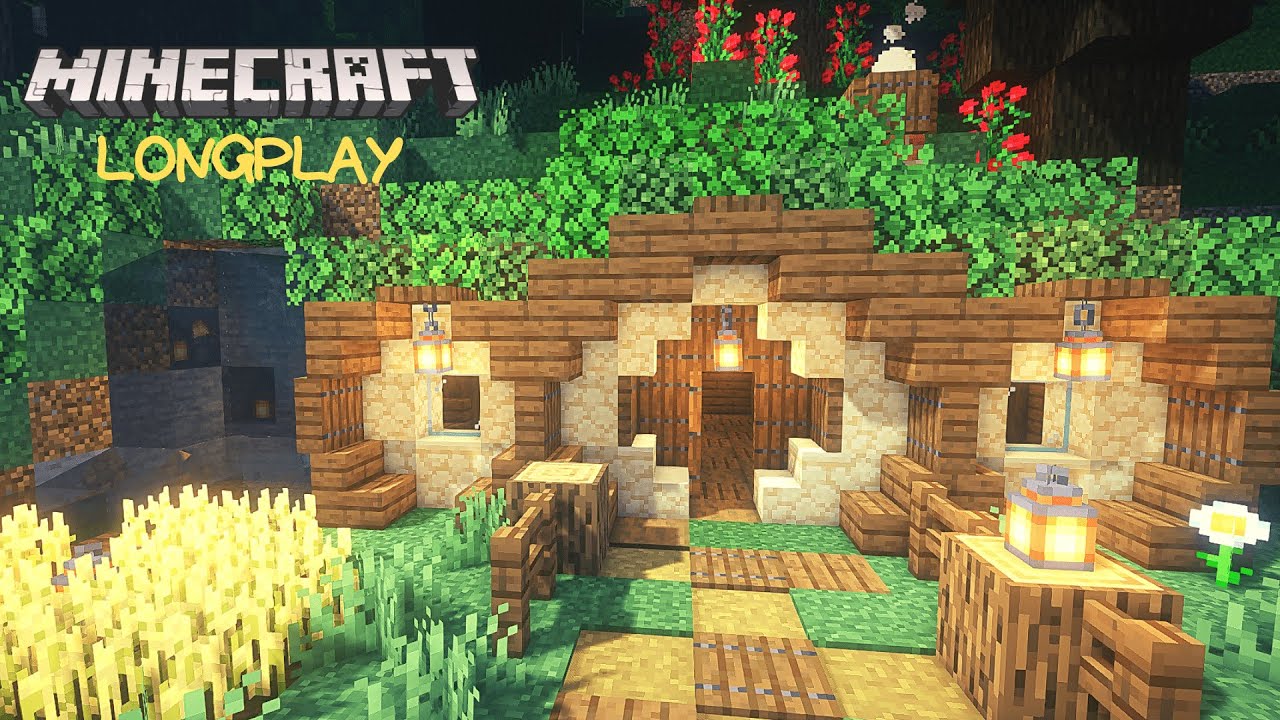 Minecraft Relaxing Longplay - Building a Peaceful Hobbit Hole ( No Commentary ) 1.19
