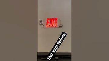 Exit sign failure￼