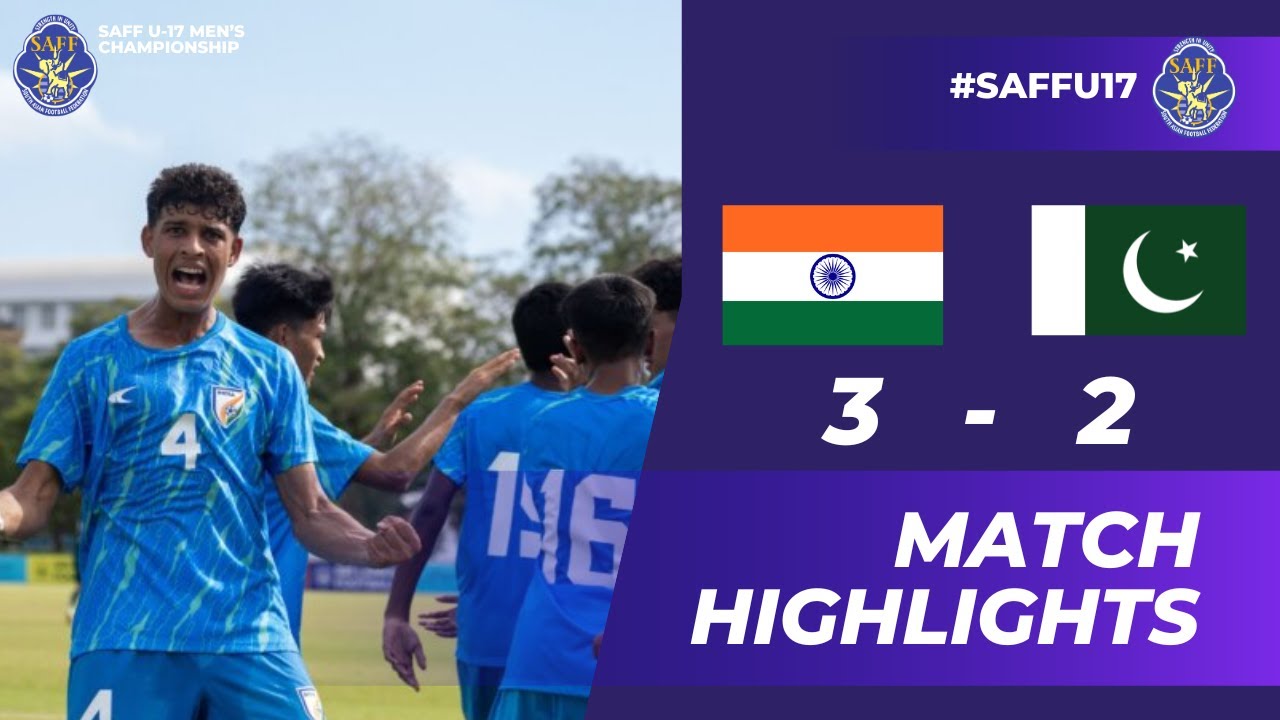 Чемпионат SAFF среди юношей до 17 лет 2025 | ИНДИЯ – ПАКИСТАН – Обзор матча