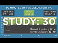 30 minutes of focused studying the best binaural beats