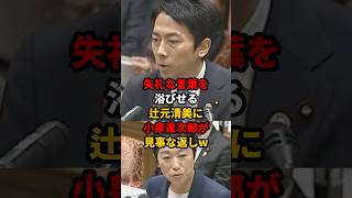 ㊗️100万再生!! だから立憲は嫌われる...国会でただ悪口言ってるだけの辻元清美を小泉進次郎が返り討ちに #立憲民主党 #辻元清美